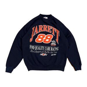 Vintage Jarrett #88 Chase Authentics Men's Large Nascar Ford Racing Sweater 90s